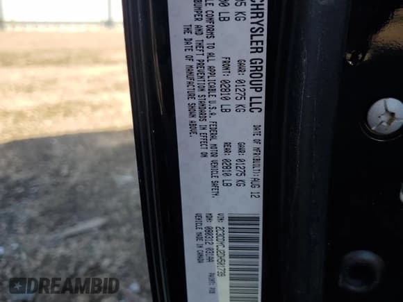 ✅ 2013 Dodge Challenger SRT-8 • VIN: 2C3CDYCJ2DH501739 • Lot: 79925514. Wystawiony na Copart z przebiegiem 83 156 mil. Bezpłatny archiwum sprzedaży aukcyjnych z USA i szczegółowy raport historii pojazdu na DreamBid. Zdjęcie 13.