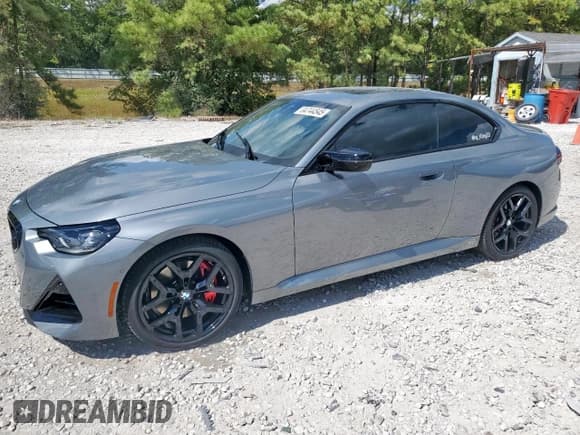 ✅ 2025 BMW 2 Series M240i • VIN: 3MW43CM09S8F24595 • Lot: 84744545. Listed on Copart with 10,403 mi. Free auction sales archive from the USA and detailed vehicle history report at DreamBid. Image 1.