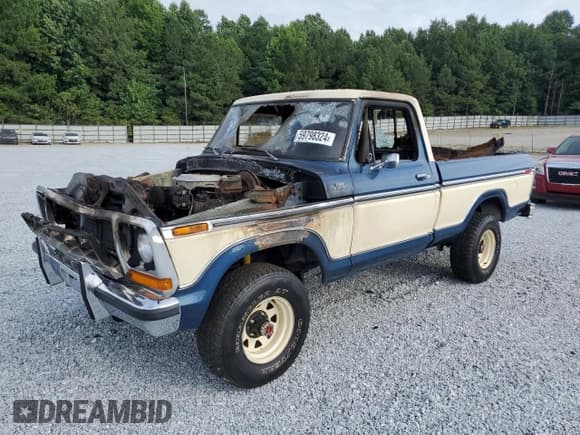 ✅ 1978 Ford F-150 • VIN: F14HECG3799 • Lot: 59798324. Listed on Copart with Not provided. Free auction sales archive from the USA and detailed vehicle history report at DreamBid. Image 1.