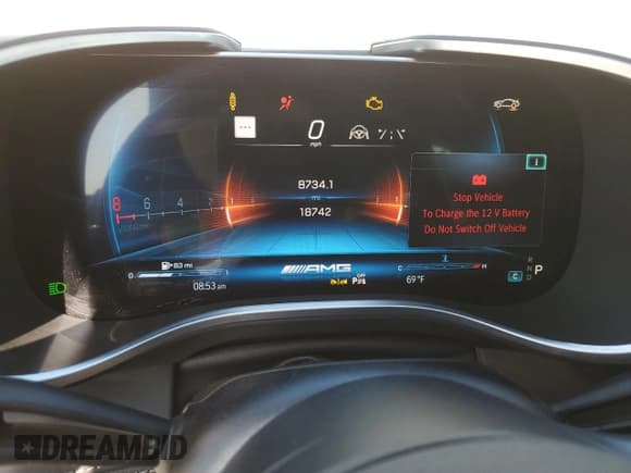 ✅ 2022 Mercedes-Benz SL 55 AMG • VIN: W1KVK8AB1NF005684 • Lot: 52931795. Wystawiony na Copart z przebiegiem 18 742 mil. Bezpłatny archiwum sprzedaży aukcyjnych z USA i szczegółowy raport historii pojazdu na DreamBid. Zdjęcie 9.