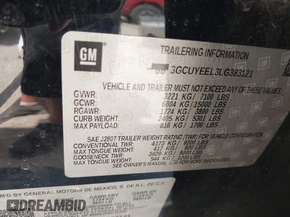 ✅ 2020 Chevrolet Silverado 1500 RST • VIN: 3GCUYEEL3LG383121 • Лот: 42545831. Опубликован ранее на IAAI с пробегом 73 815 миль. Бесплатный доступ к архиву аукционных продаж из США и подробный отчёт об истории автомобиля на DreamBid. Изображение 9.