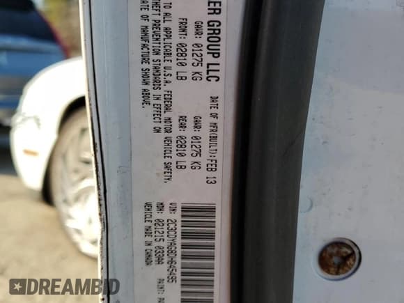 ✅ 2013 Dodge Challenger Rallye Redline • VIN: 2C3CDYAG8DH645495 • Lot: 43588825. Wystawiony na Copart z przebiegiem 152 090 mil. Bezpłatny archiwum sprzedaży aukcyjnych z USA i szczegółowy raport historii pojazdu na DreamBid. Zdjęcie 12.