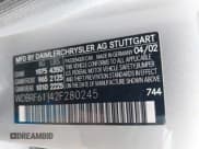 ✅ 2002 Mercedes-Benz C 230/260/280/320 • VIN: WDBRF61J42F280245 • Lot: 42522610. Wystawiony na IAAI z przebiegiem 85 604 mil. Bezpłatny archiwum sprzedaży aukcyjnych z USA i szczegółowy raport historii pojazdu na DreamBid. Zdjęcie 9.