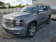 2020 Chevrolet Tahoe Premier with VIN 1GNSKCKC1LR216510, listed as a Copart auction lot 57627705 with 113,495 mi miles and Salvage title. Bid and sale history available at DreamBid. Image 1.