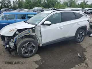 2022 Hyundai Tucson SEL with VIN KM8JBDA23NU046973, listed as a Copart auction lot 59951695 with 50,940 mi miles and Salvage title. Bid and sale history available at DreamBid. Image 1.