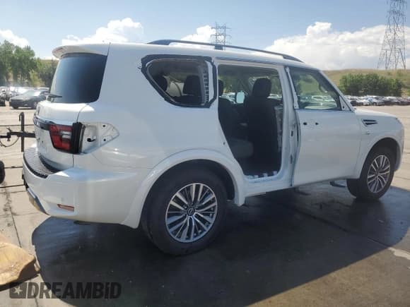 ✅ 2021 Nissan Armada SV • VIN: JN8AY2AD0M9662953 • Lot: 63437545. Listed on Copart with 31,246 mi. Free auction sales archive from the USA and detailed vehicle history report at DreamBid. Image 3.