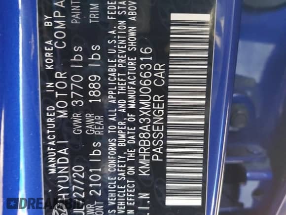 ✅ 2021 Hyundai Venue SE • VIN: KMHRB8A3XMU066316 • Лот: 80765954. Размещён на Copart с пробегом 57 257 миль миль. Получите бесплатный доступ к архиву аукционных продаж из США и посмотрите подробный отчёт об истории автомобиля на DreamBid. Изображение 12.