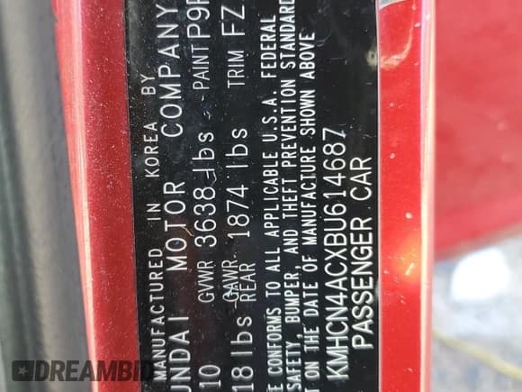 ✅ 2011 Hyundai Accent GLS • VIN: KMHCN4ACXBU614687 • Лот: 85488534. Опубликован ранее на Copart с пробегом 150 716 миль. Бесплатный доступ к архиву аукционных продаж из США и подробный отчёт об истории автомобиля на DreamBid. Изображение 12.