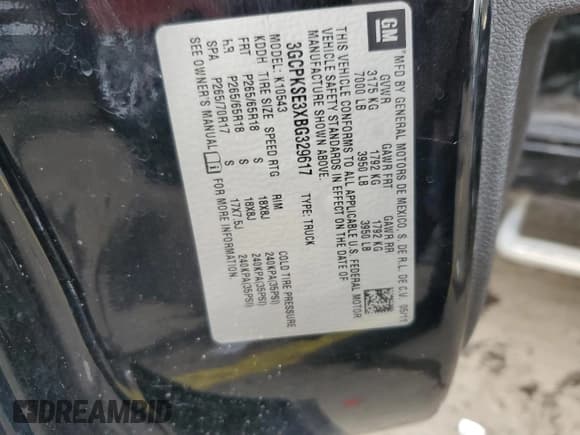 ✅ 2011 Chevrolet Silverado 1500 LT • VIN: 3GCPKSE3XBG329617 • Лот: 85758275. Опубликован ранее на Copart с пробегом 80 032 миль. Бесплатный доступ к архиву аукционных продаж из США и подробный отчёт об истории автомобиля на DreamBid. Изображение 12.