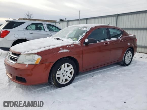 ✅ 2012 Dodge Avenger SE • VIN: 1C3CDZAB4CN238449 • Лот: 89296335. Опубликован ранее на Copart с пробегом 91 975 миль. Бесплатный доступ к архиву аукционных продаж из США и подробный отчёт об истории автомобиля на DreamBid. Изображение 1.