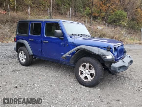 ✅ 2018 Jeep Wrangler Unlimited Sport S • VIN: 1C4HJXDG9JW290107 • Lot: 90759215. Listed on Copart with 95,833 mi. Free auction sales archive from the USA and detailed vehicle history report at DreamBid. Image 4.