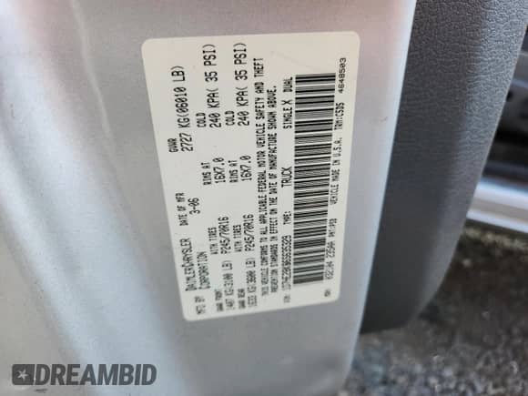 2006 Dodge Dakota ST с VIN 1D7HE28K86S635329, выставлен на аукционе Copart как лот 63930725 с пробегом 169 762 миль миль и Чистый • Clean title. История ставок и продаж доступна на DreamBid. Изображение 12.