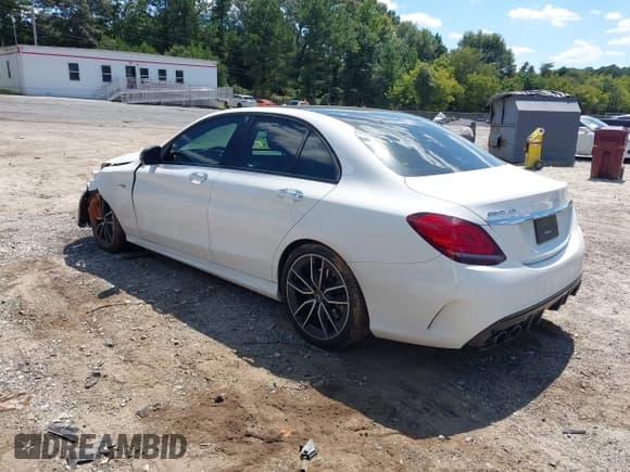 ✅ 2019 Mercedes-Benz C 43 AMG • VIN: 55SWF6EB9KU304940 • Lot: 43096578. Listed on IAAI with 50,441 mi. Free auction sales archive from the USA and detailed vehicle history report at DreamBid. Image 3.