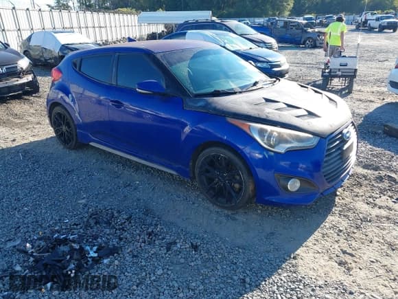 ✅ 2013 Hyundai Veloster Turbo • VIN: KMHTC6AE5DU100526 • Lot: 43467776. Listed on IAAI with 129,760 mi. Free auction sales archive from the USA and detailed vehicle history report at DreamBid. Image 1.