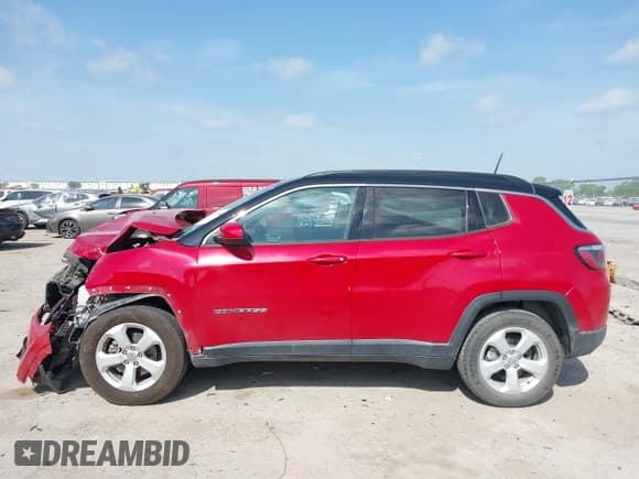 ✅ 2018 Jeep Compass Latitude • VIN: 3C4NJCBBXJT240888 • Lot: 42050758. Listed on IAAI with 81,065 mi. Free auction sales archive from the USA and detailed vehicle history report at DreamBid. Image 15.