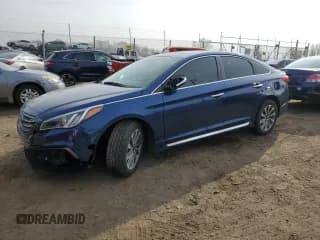 ✅ 2017 Hyundai Sonata Sport • VIN: 5NPE34AF7HH555274 • Lot: 36215983. Listed on Copart with 69,593 mi. Free auction sales archive from the USA and detailed vehicle history report at DreamBid. Image 1.