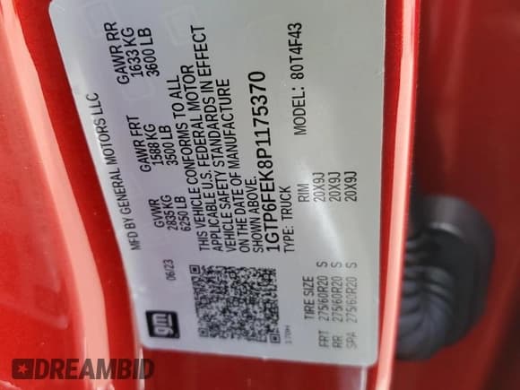 ✅ 2023 GMC Canyon 4WD Denali • VIN: 1GTP6FEK8P1175370 • Лот: 75209964. Опубликован ранее на Copart с пробегом 7 795 миль. Бесплатный доступ к архиву аукционных продаж из США и подробный отчёт об истории автомобиля на DreamBid. Изображение 12.