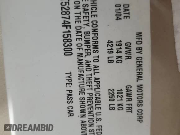 ✅ 2004 Chevrolet Malibu LS • VIN: 1G1ZT52874F158300 • Lot: 78955034. Wystawiony na Copart z przebiegiem Nie podano mil. Skorzystaj z bezpłatnego archiwum sprzedaży aukcyjnych z USA i zobacz szczegółowy raport historii pojazdu na DreamBid. Zdjęcie 14.