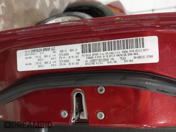 ✅ 2014 Ram 1500 Tradesman • VIN: 1C6RR7FT3ES125648 • Lot: 43564622. Listed on IAAI with 106,324 mi. Free auction sales archive from the USA and detailed vehicle history report at DreamBid. Image 9.