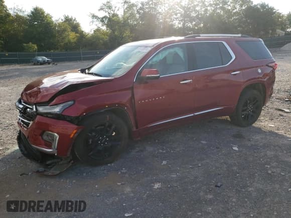 ✅ 2023 Chevrolet Traverse Premier • VIN: 1GNEVKKW1PJ124438 • Lot: 69772074. Wystawiony na Copart z przebiegiem 40 057 mil. Bezpłatny archiwum sprzedaży aukcyjnych z USA i szczegółowy raport historii pojazdu na DreamBid. Zdjęcie 1.