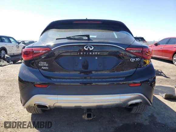 ✅ 2018 Infiniti QX30 Essential • VIN: SJKCH5CR2JA058312 • Lot: 50995565. Listed on Copart with 107,460 mi. Free auction sales archive from the USA and detailed vehicle history report at DreamBid. Image 6.