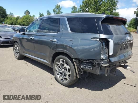 2022 Hyundai Palisade Calligraphy с VIN KM8R7DHE0NU353974, выставлен на аукционе Copart как лот 61457164 с пробегом 24 549 миль миль и Списание • Salvage title. История ставок и продаж доступна на DreamBid. Изображение 2.