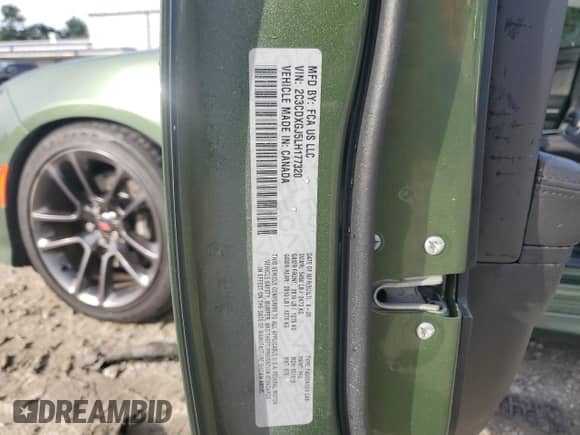 2020 Dodge Charger Scat Pack z VIN 2C3CDXGJ5LH177320, wystawiony jako Copart lot #70327465 z przebiegiem 80 189 mil mil oraz Szkoda całkowita • Salvage title. Historia ofert i sprzedaży dostępna na DreamBid. Obrazek 12.