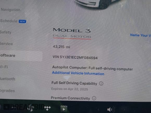 ✅ 2021 Tesla Model 3 Performance • VIN: 5YJ3E1EC2MF084594 • Lot: 42030339. Wystawiony na IAAI z przebiegiem 43 215 mil. Bezpłatny archiwum sprzedaży aukcyjnych z USA i szczegółowy raport historii pojazdu na DreamBid. Zdjęcie 7.