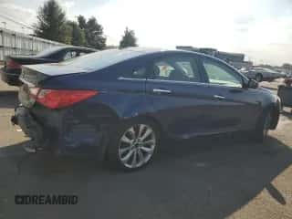 2011 Hyundai Sonata Limited with VIN 5NPEC4AC5BH154139, listed as a Copart auction lot 81115195 with 186,732 mi miles and Salvage title. Bid and sale history available at DreamBid. Image 3.