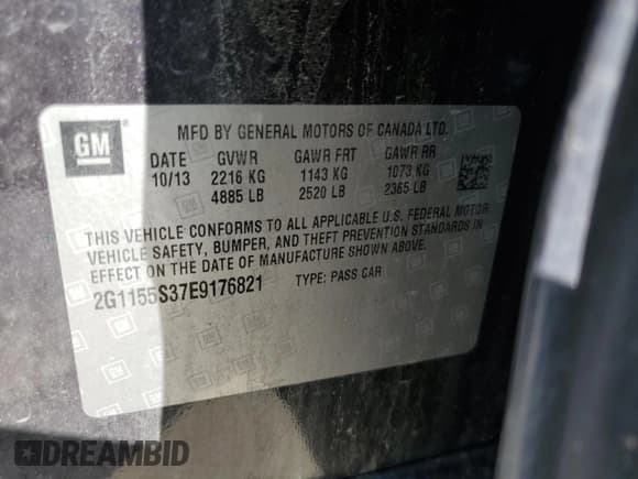 ✅ 2014 Chevrolet Impala LTZ • VIN: 2G1155S37E9176821 • Лот: 68723564. Опубликован ранее на Copart с пробегом 138 120 миль. Бесплатный доступ к архиву аукционных продаж из США и подробный отчёт об истории автомобиля на DreamBid. Изображение 15.