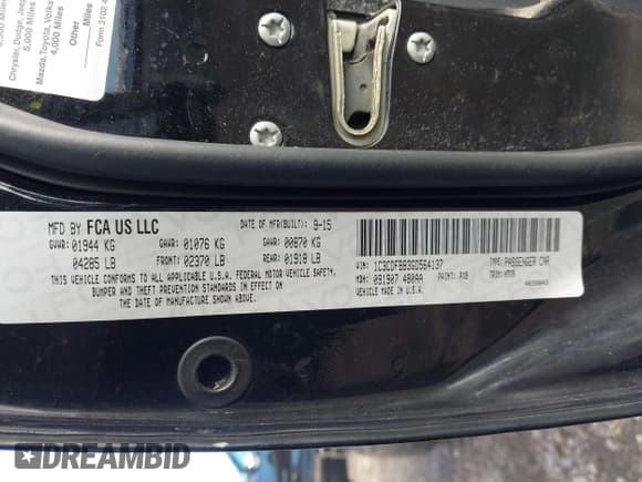 ✅ 2016 Dodge Dart SXT • VIN: 1C3CDFBB3GD564137 • Lot: 43613761. Listed on IAAI with 82,102 mi. Free auction sales archive from the USA and detailed vehicle history report at DreamBid. Image 9.