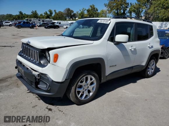 ✅ 2017 Jeep Renegade Latitude • VIN: ZACCJBBB0HPG57231 • Lot: 70478185. Wystawiony na Copart z przebiegiem 80 304 mil. Bezpłatny archiwum sprzedaży aukcyjnych z USA i szczegółowy raport historii pojazdu na DreamBid. Zdjęcie 1.