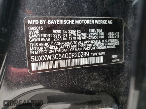 ✅ 2016 BMW X4 xDrive28i • VIN: 5UXXW3C54G0R20289 • Lot: 66873162. Wystawiony na Copart z przebiegiem Nie podano. Bezpłatny archiwum sprzedaży aukcyjnych z USA i szczegółowy raport historii pojazdu na DreamBid. Zdjęcie 13.