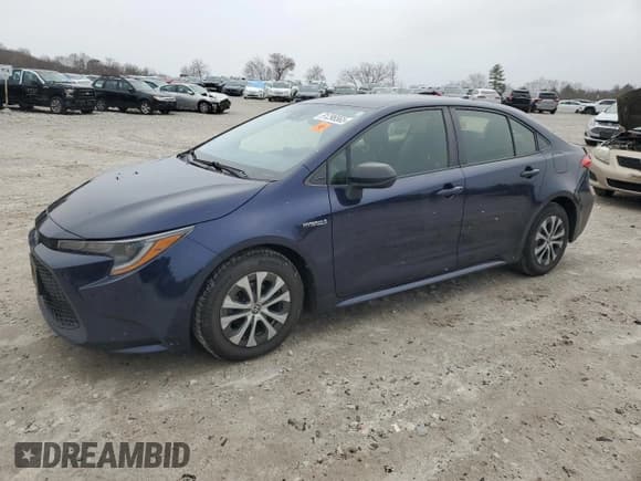 ✅ 2020 Toyota Corolla Hybrid LE • VIN: JTDEBRBE6LJ003786 • Лот: 91296565. Опубликован ранее на Copart с пробегом 134 795 миль. Бесплатный доступ к архиву аукционных продаж из США и подробный отчёт об истории автомобиля на DreamBid. Изображение 1.