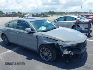 2025 Honda Accord EX-L с VIN 1HGCY2F66SA021933, выставлен на аукционе IAAI как лот 42978048 с пробегом 7 939 миль миль и . История ставок и продаж доступна на DreamBid. Изображение 1.