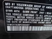 ✅ 2015 Volkswagen Passat SEL Premium • VIN: 1VWCV7A35FC022497 • Lot: 43546687. Listed on IAAI with 159,151 mi. Free auction sales archive from the USA and detailed vehicle history report at DreamBid. Image 9.