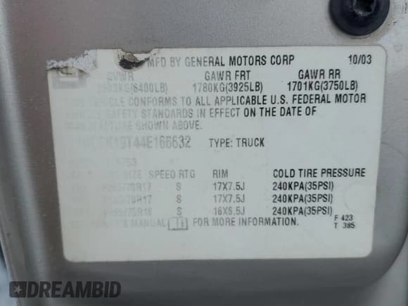 ✅ 2004 Chevrolet Silverado 1500 Z71 • VIN: 1GCEK19T44E166632 • Лот: 76196444. Опубликован ранее на Copart с пробегом 188 968 миль. Бесплатный доступ к архиву аукционных продаж из США и подробный отчёт об истории автомобиля на DreamBid. Изображение 13.