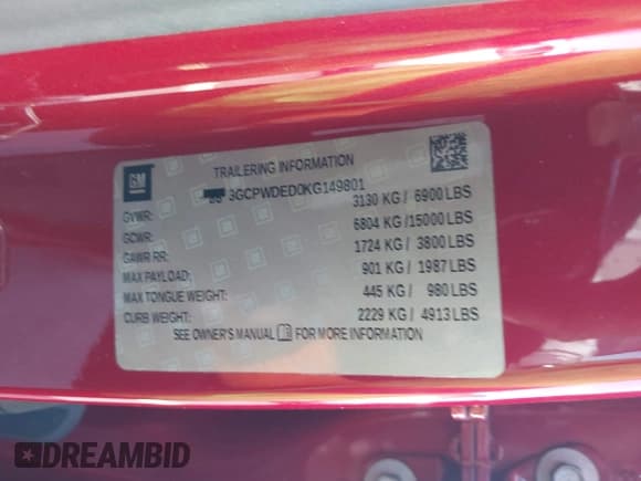 ✅ 2019 Chevrolet Silverado 1500 RST • VIN: 3GCPWDED0KG149801 • Lot: 43593303. Wystawiony na IAAI z przebiegiem 127 333 mil. Bezpłatny archiwum sprzedaży aukcyjnych z USA i szczegółowy raport historii pojazdu na DreamBid. Zdjęcie 9.