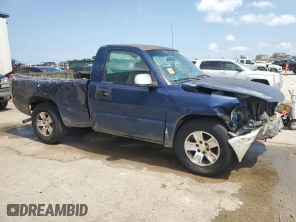 2002 GMC Sierra 1500 with VIN 1GTEC14W52Z285875, listed as a Copart auction lot 53542255 with Not provided miles and Salvage title. Bid and sale history available at DreamBid. Image 4.