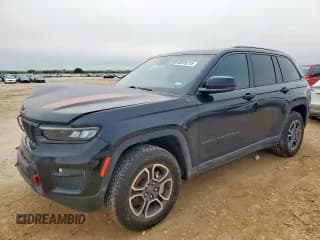 ✅ 2022 Jeep Grand Cherokee Trailhawk • VIN: 1C4RJHCG7N8629842 • Lot: 60576315. Listed on Copart with 26,728 mi. Free auction sales archive from the USA and detailed vehicle history report at DreamBid. Image 1.