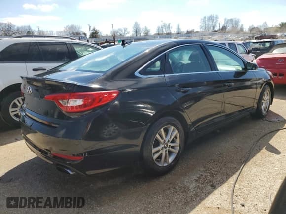 ✅ 2017 Hyundai Sonata SE • VIN: 5NPE24AF5HH521143 • Lot: 43317493. Listed on Copart with Not provided. Free auction sales archive from the USA and detailed vehicle history report at DreamBid. Image 3.