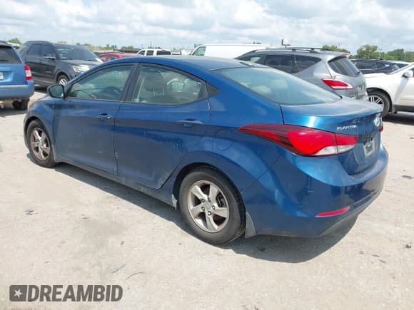 ✅ 2015 Hyundai Elantra SE • VIN: KMHDH4AE1FU250386 • Lot: 42955936. Listed on IAAI with 195,842 mi. Free auction sales archive from the USA and detailed vehicle history report at DreamBid. Image 3.