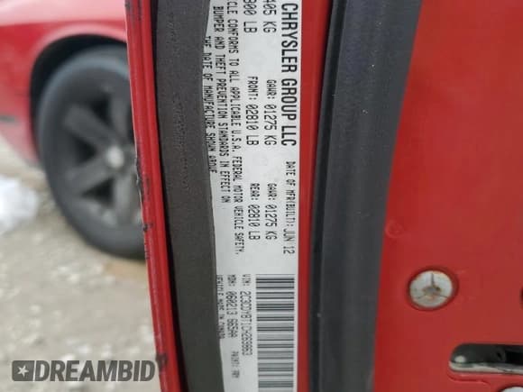 ✅ 2012 Dodge Challenger R/T • VIN: 2C3CDYBT1CH269863 • Lot: 56380945. Wystawiony na Copart z przebiegiem 140 885 mil. Bezpłatny archiwum sprzedaży aukcyjnych z USA i szczegółowy raport historii pojazdu na DreamBid. Zdjęcie 13.