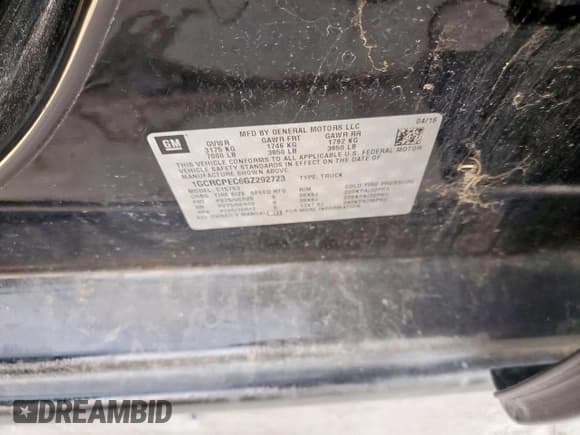 ✅ 2016 Chevrolet Silverado 1500 Custom • VIN: 1GCRCPEC6GZ292723 • Лот: 48423735. Опубликован ранее на Copart с пробегом Не указан. Бесплатный доступ к архиву аукционных продаж из США и подробный отчёт об истории автомобиля на DreamBid. Изображение 12.