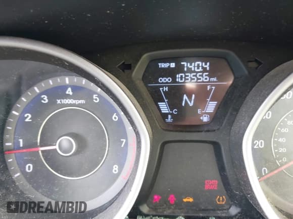 ✅ 2013 Hyundai Elantra GS • VIN: KMHDH6AE2DU000390 • Lot: 42613501. Listed on IAAI with 103,556 mi. Free auction sales archive from the USA and detailed vehicle history report at DreamBid. Image 7.