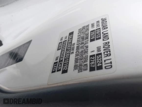 ✅ 2014 Jaguar XF SC • VIN: SAJWJ0EF3E8U10192 • Lot: 41925001. Wystawiony na IAAI z przebiegiem Nie podano. Bezpłatny archiwum sprzedaży aukcyjnych z USA i szczegółowy raport historii pojazdu na DreamBid. Zdjęcie 9.