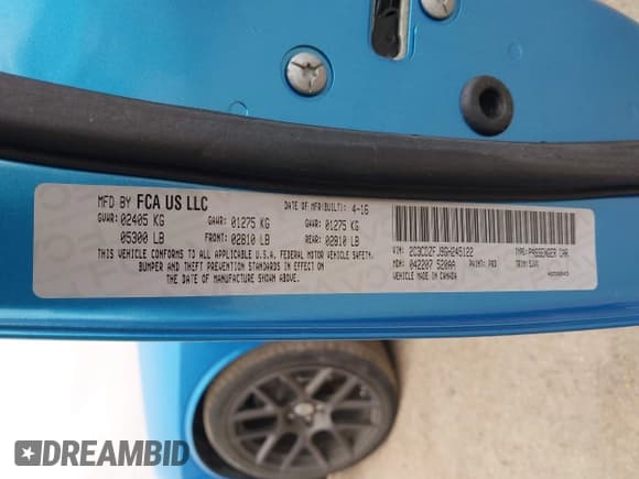 ✅ 2016 Dodge Challenger R/T Scat Pack • VIN: 2C3CDZFJ9GH245122 • Lot: 43495026. Wystawiony na IAAI z przebiegiem 35 460 mil. Bezpłatny archiwum sprzedaży aukcyjnych z USA i szczegółowy raport historii pojazdu na DreamBid. Zdjęcie 9.