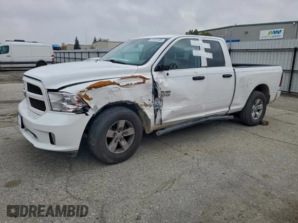✅ 2016 Ram 1500 Express • VIN: 1C6RR6FG7GS263273 • Lot: 91810105. Listed on Copart with 107,822 mi. Free auction sales archive from the USA and detailed vehicle history report at DreamBid. Image 1.