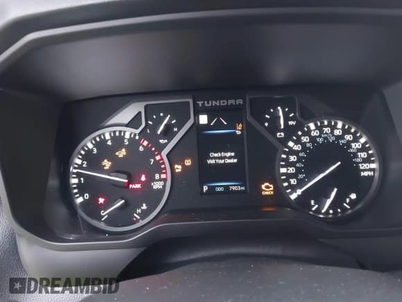 ✅ 2023 Toyota Tundra Limited • VIN: 5TFJA5EC6PX019655 • Lot: 43572446. Listed on IAAI with 7,903 mi. Free auction sales archive from the USA and detailed vehicle history report at DreamBid. Image 7.