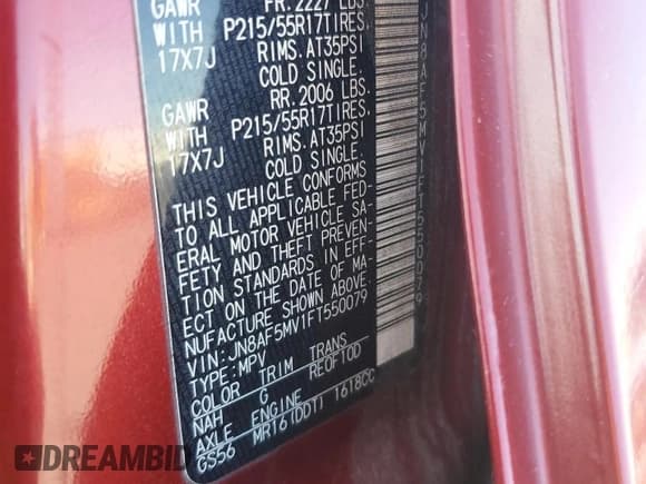 ✅ 2015 Nissan Juke SV • VIN: JN8AF5MV1FT550079 • Лот: 70443015. Опубликован ранее на Copart с пробегом 104 531 миль. Бесплатный доступ к архиву аукционных продаж из США и подробный отчёт об истории автомобиля на DreamBid. Изображение 12.